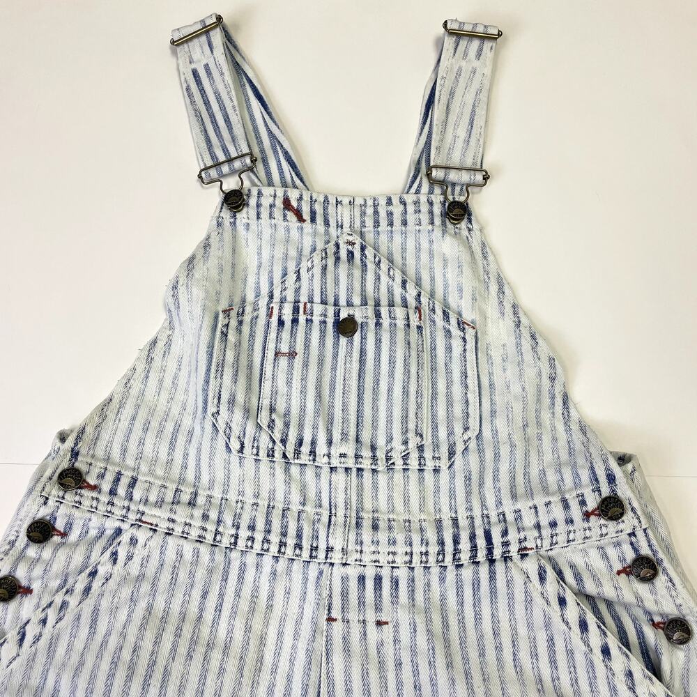 Faherty Topsail Overall Small Railroad Stripe Faded Boho Slouchy Classic - Picture 4 of 16